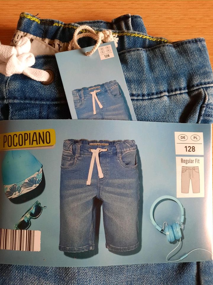 NEU ☆ Jungen Jeans Shorts ~ 128 ~ kurze Hose Sommer ~ Bermudas in Eschwege