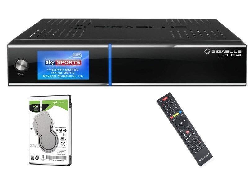 GigaBlue UHD UE 4K mit 2 x DVB-S2 FBC Tuner + 1TB in Werlte 