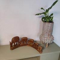 Mid Century Teak Holz Rehe handgeschnitzt Bayern - Ingolstadt Vorschau