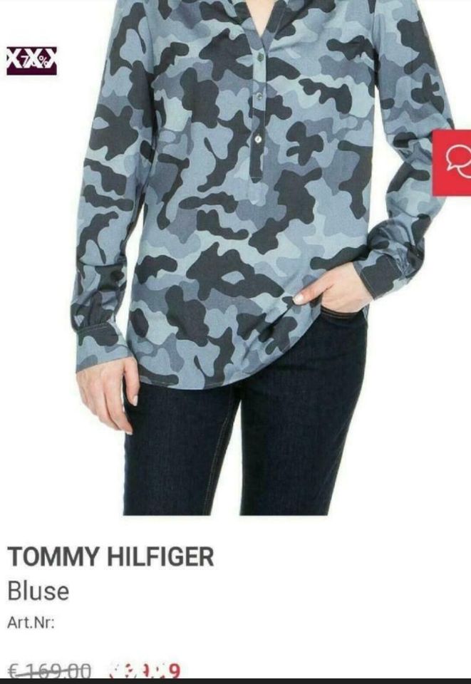 Tommy Hilfiger Bluse Gr. 4 34/36 neuw. Camouflage blau/grau in  Niedersachsen - Uelzen | eBay Kleinanzeigen ist jetzt Kleinanzeigen