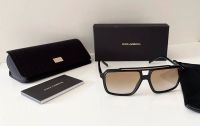 DOLCE & GABBANA Herren Sonnenbrille schwarz/gold Logo Nordrhein-Westfalen - Krefeld Vorschau