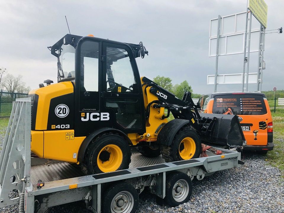 Radlader mieten leihen vermieten Vermietung  2,7 Tonnen Baumaschinen in Rinteln