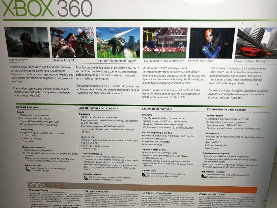 Xbox 360 mit 2 Controllern in Idstein