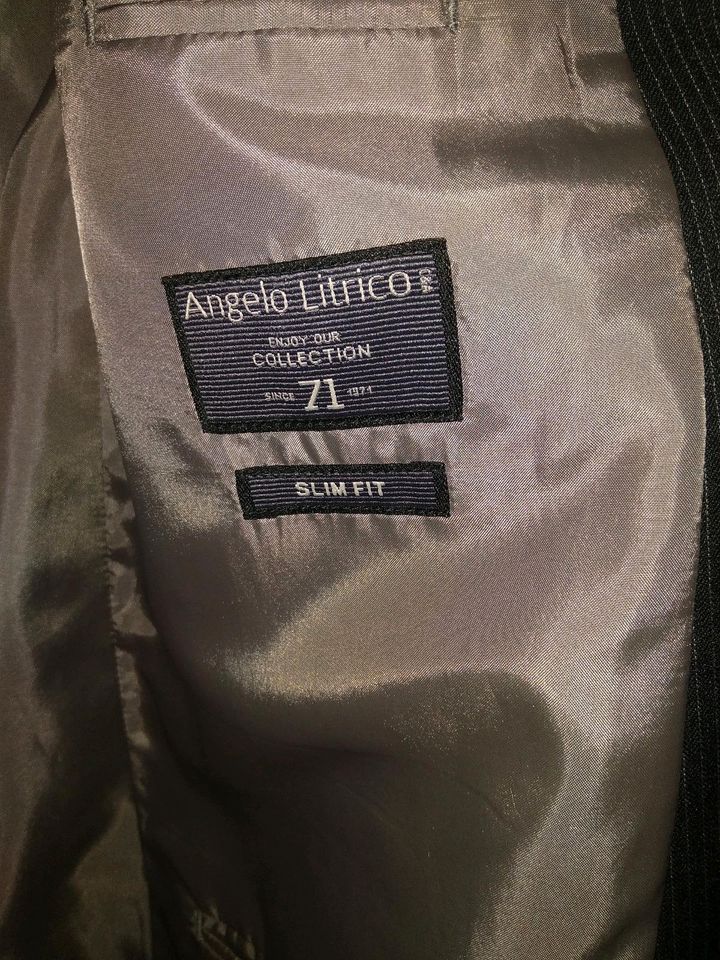 Anzug von Angelo Litrico in de Größe 50 Slim Fit in Mülheim-Kärlich