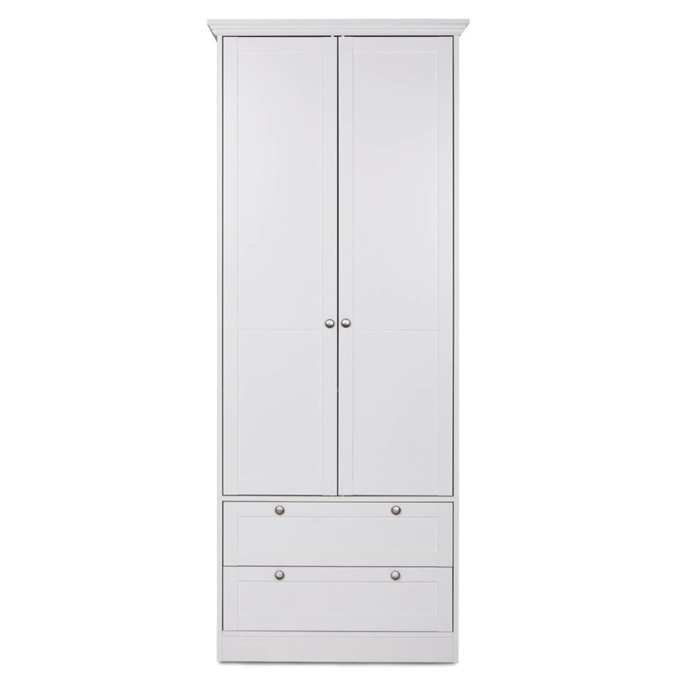 Kleiderschrank Schrank Garderobe Kommode Holz Weiss NEU 351-Ro in Rostock