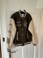 Bershka Gr L Bomberjacke Jacke Collegejacke Lederjacke Braun Nordrhein-Westfalen - Recklinghausen Vorschau