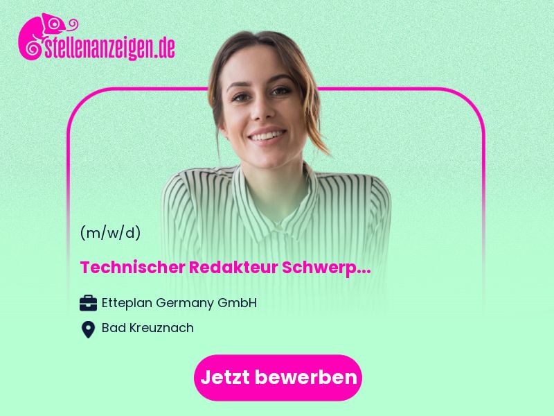 Technischer Redakteur (d/m/w) in Bad Kreuznach