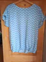 Bluse kurzarm " Tom Tailor " Gr. 38 blau gemustert Bayern - Vöhringen Vorschau