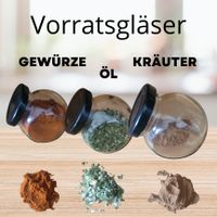 1 EUR: 5x Vorratsglas Bonbonglas 130ml Gewürze Kräuter Öl, Deckel Nordrhein-Westfalen - Augustdorf Vorschau