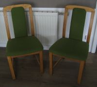 2 Küchen-Stühle Holz-Stuhl Sitzpolster grün Parchim - Landkreis - Parchim Vorschau