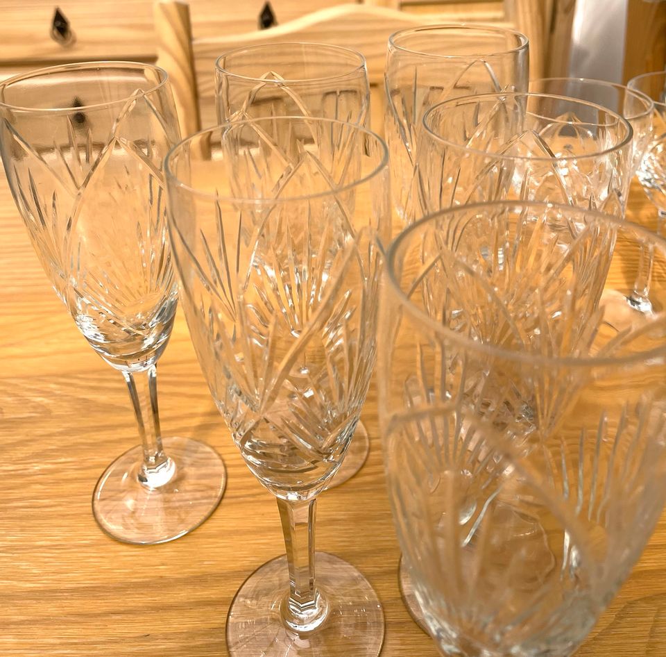 Vintage-Kristallglas .Handarbeit in Oer-Erkenschwick