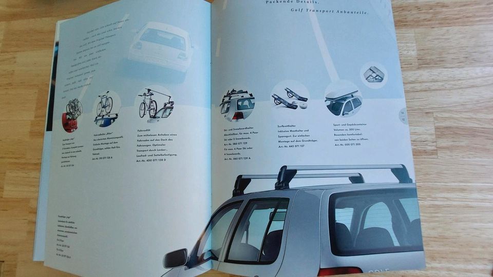 VW Golf IV Zubehör Prospekt von 1999 in Nordrhein-Westfalen