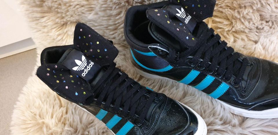 Adidas schuhe schwarz türkis deals