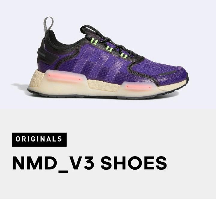 Original adidas NMD_V3 Lila Gr. 43 1/3 *Top Neu* in Wolfsburg