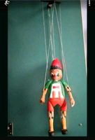 Pinocchio Marionette Holz Figur Puppe Antik  Zwerg Dachbodenfund Nordrhein-Westfalen - Leverkusen Vorschau