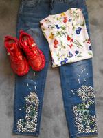 ❤️Hammer Sneaker 39 rot, Jeans Perlen 46 Bluse 46 Niedersachsen - Hemmingen Vorschau