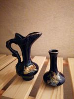 Blaue Keramik Vasen mit Fasan- und Pfauenmotiv Brandenburg - Hennigsdorf Vorschau