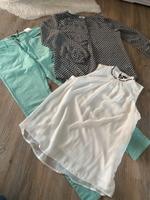 Set 3teilig Jeans mint & 2 Blusen Gr. 38 Brandenburg - Guben Vorschau
