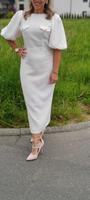 Kleid Shein NEU M 38 weiß Creme Abendkleid Sommerkleid Baden-Württemberg - Bad Rappenau Vorschau
