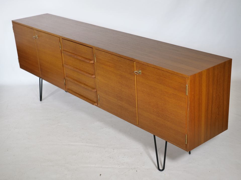 Teak Sideboard 60er Jahre Kommode Vintage Mid-Century Schrank in Mainz