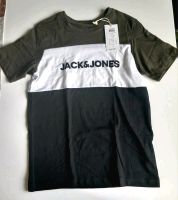 ⭐️NEU⭐️ Jack&Jones Tshirt 152 olivgrün weiß schwarz Sachsen-Anhalt - Querfurt Vorschau