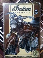 Blechschild Indian Sammler Retro Neu Motorrad Hessen - Lauterbach (Hessen) Vorschau