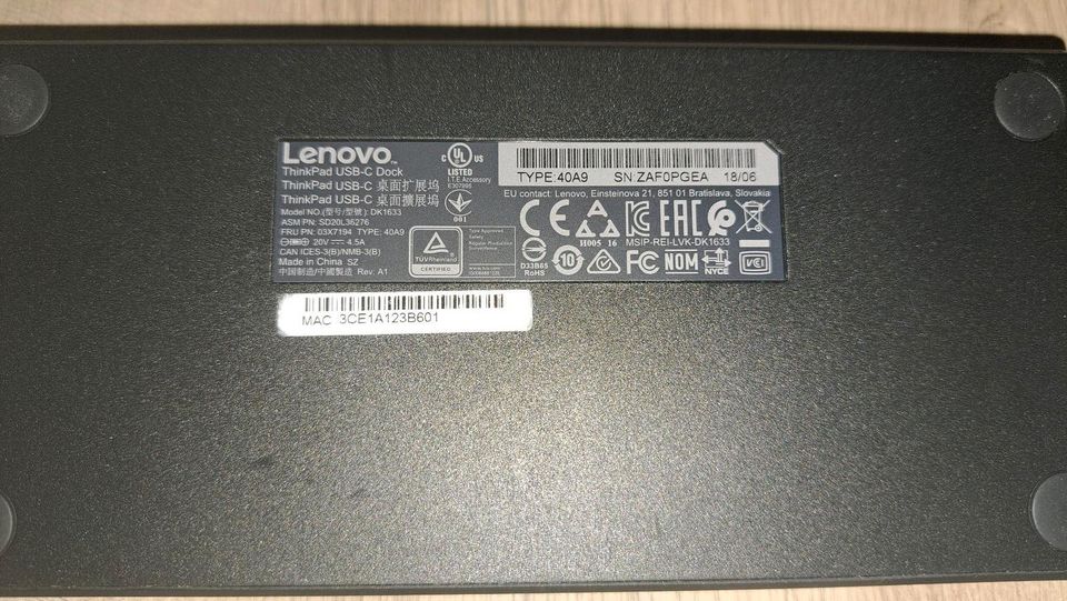 LENOVO THINK PAD Dockingstation mit 90W Netzteil Top! in Breitungen