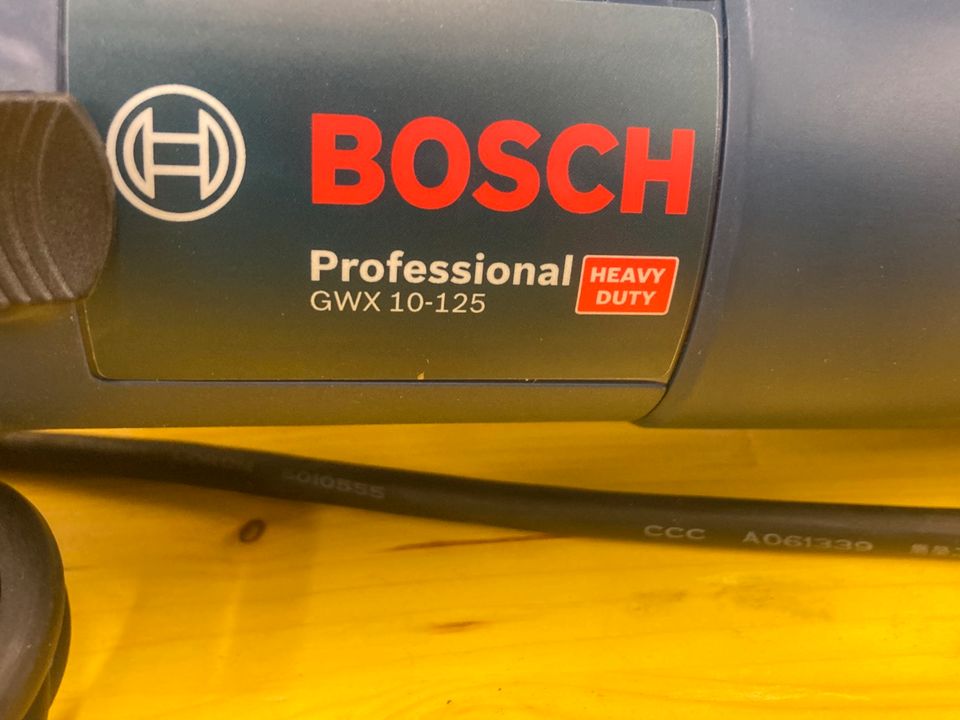 Bosch Winkelschleifer GWX 10-125 !! NEU !! 3 Jahre Garantie in Sauerlach