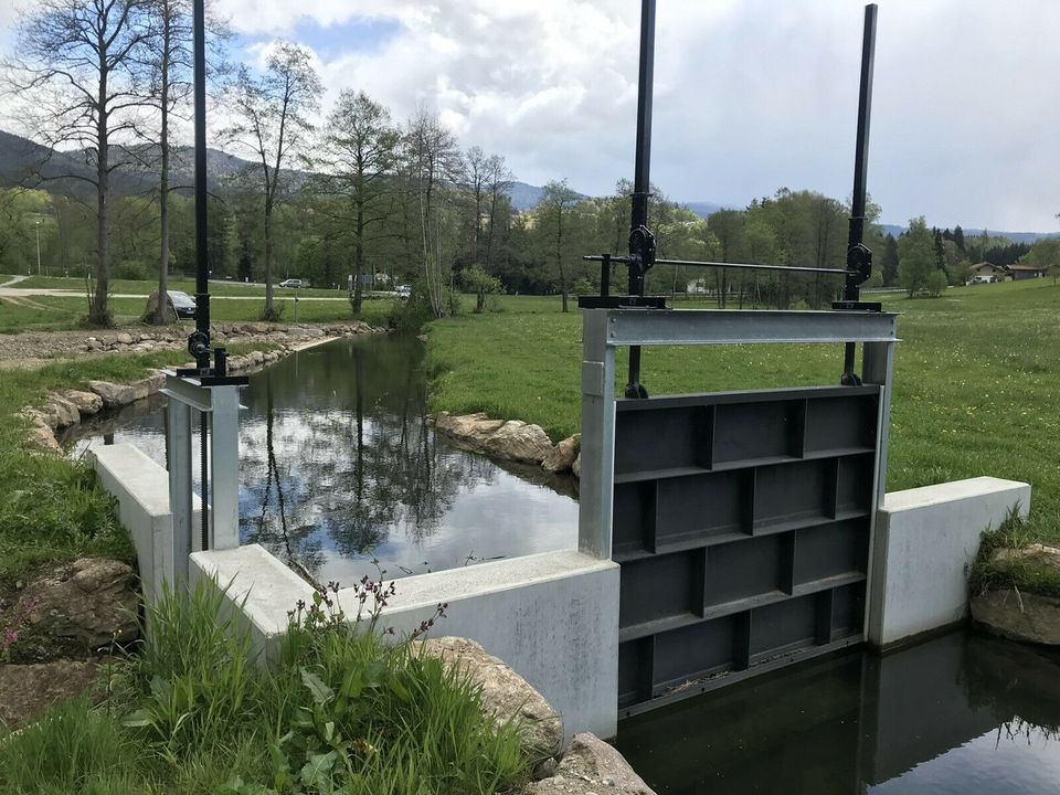 Wasserkraft, Stahlwasserbau RRM, Schütze Wasserkraftwerk in Zwiesel