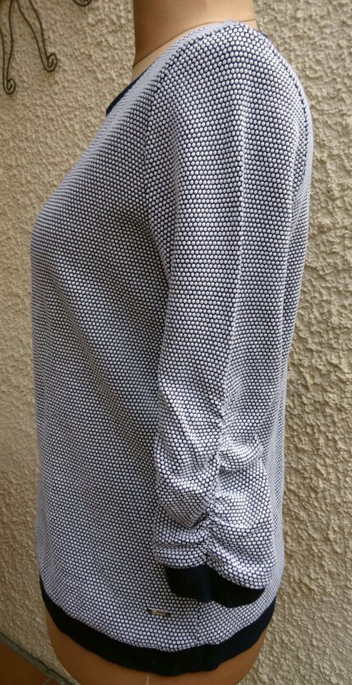 Tom Tailor Pullover in blau/weiß in Gr. XL (ca. 40/42) in Unterschleißheim