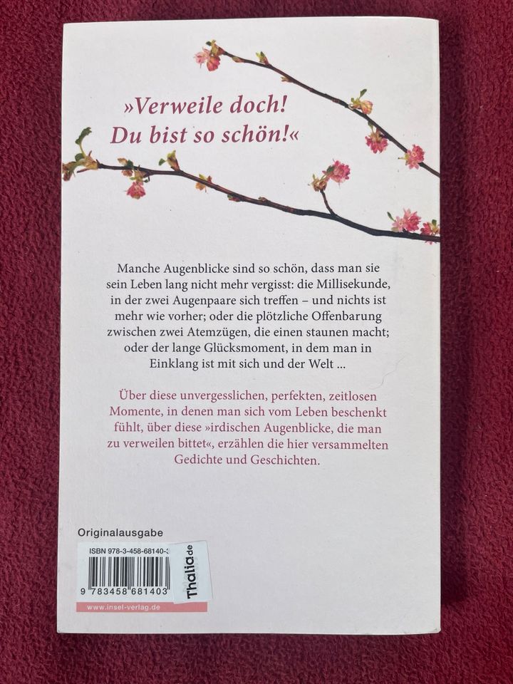 Der schöne Augenblick, Geschichten und Gedichte, Insel-Verlag in Stuttgart