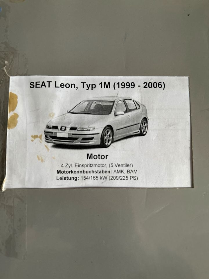 Reparaturbuch Seat Leon Cupra in Stadtprozelten