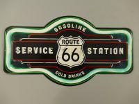 Neon - Wandschild (Gestanzt) Blechschild - Route 66 - 58x32x0,5cm Krummhörn - Greetsiel Vorschau