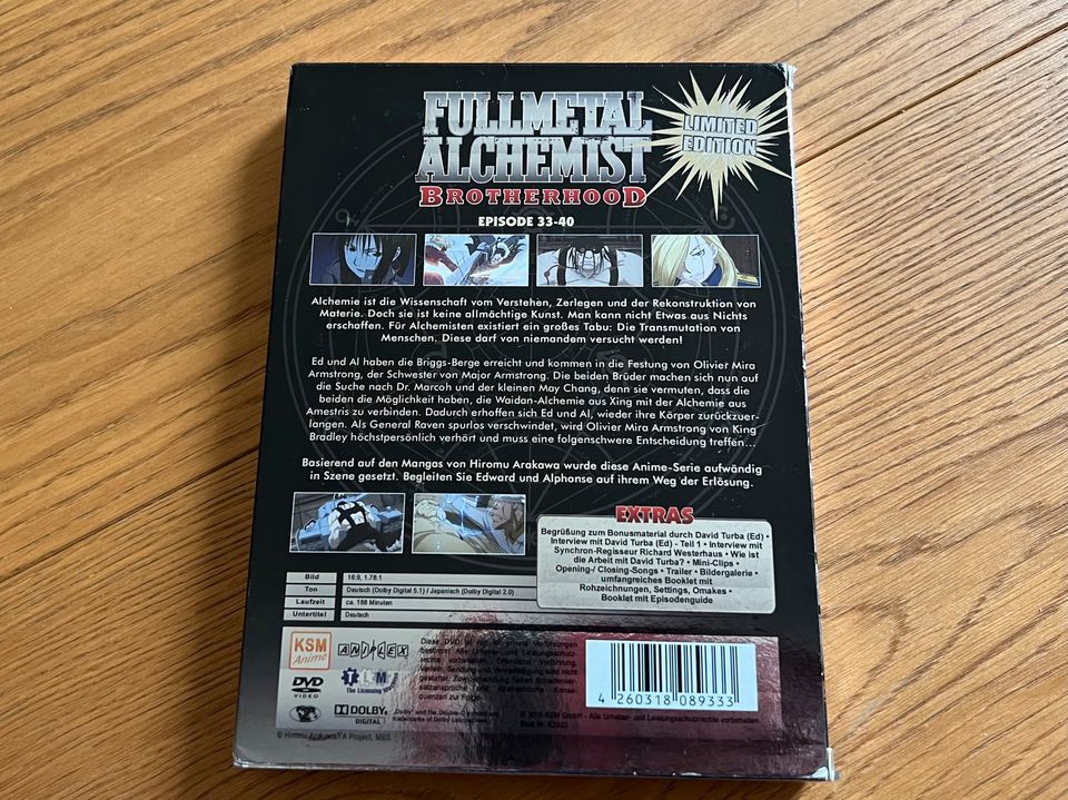 Fullmetal Alchemist Brotherhood DVD Box 5 Limited Edition in Kassel