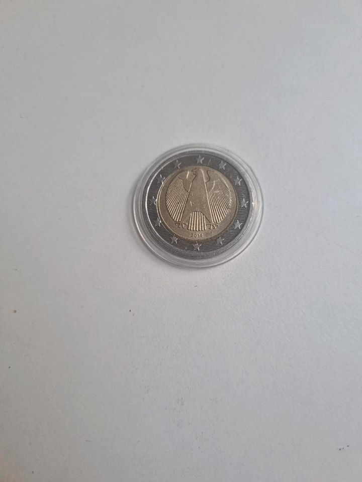 2 Euro Münze Fehlprägung in Achstetten