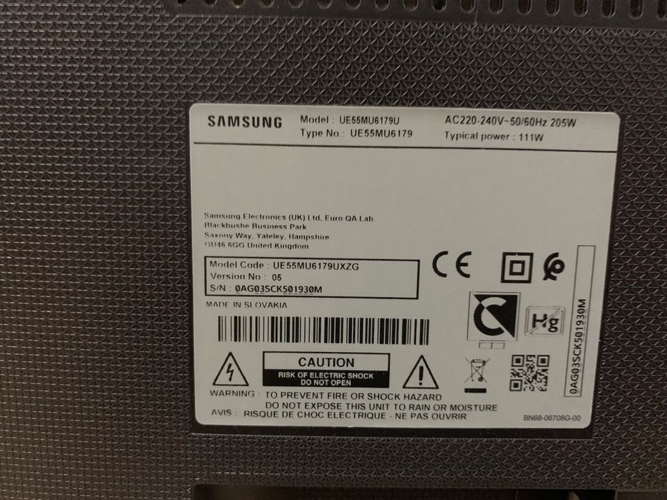 verkaufe gebrauchten TV | Samsung 55" in Röhrsdorf