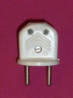 Stecker Bakelit Weiß DDR neu Etikett Thüringen - Weimar Vorschau