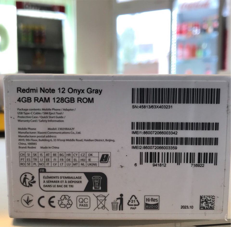 ❌ Redmi Note 12 Gray 128GB/NEU VERSIEGELT/ANGEBOT❌ in Ritterhude