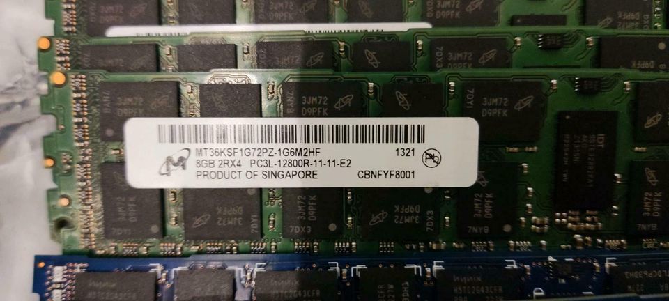 16x 8GB RDIMM ECC Reg. 1600MHz Low Voltage (Dual Ranked) / 128GB in Nuthe-Urstromtal