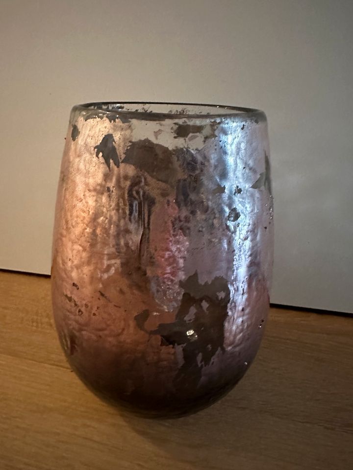 Vase rosa/grau in Hemsbach