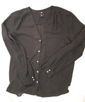 Bluse - schwarze Bluse mit hellen Punkten Brandenburg - Hoppegarten Vorschau