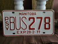 Nummernschild - Kennzeichen - Bus - Kanada - Manitoba - selten !! Bayern - Augsburg Vorschau