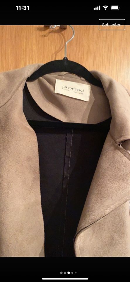 Lederjacke beige Promod in Ingolstadt