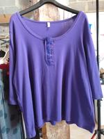 T-Shirt Shirt SHEEGO Lila 46 48 50 XXL 3/4-Arm Hessen - Wolfhagen  Vorschau