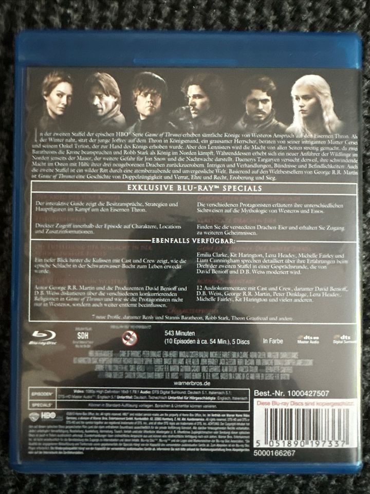 Game Of Thrones Staffel 2 BluRay in Straubing