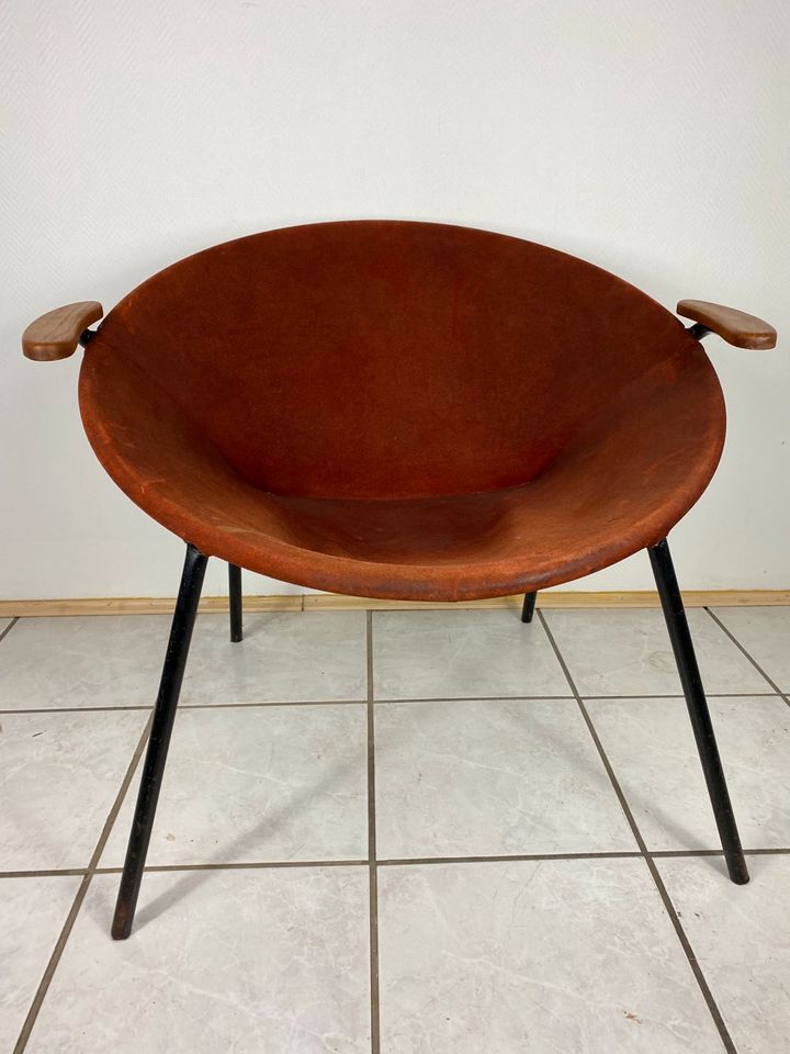 Vintage Hans Olsen Sessel Teak Lounge Egg Chair 50er 60er Sofa in Weisenheim am Sand