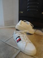 Tommy Hilfiger Damen Leder Sneaker Weiß Pailletten Gr 39 w.NEU Bayern - Augsburg Vorschau