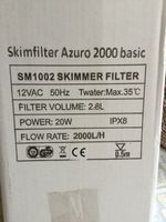 Skimfilter Azuro 2000 basic unbenutzt Bielefeld - Dornberg Vorschau
