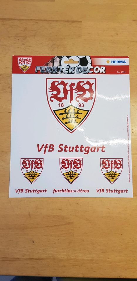 VfB Stuttgart Fenster Decor Fensterbilder von Herma No.1991  NEU in Alfdorf