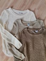 Drei Pullover Strick Pulli Strickpullover beige Creme Damen S Hessen - Ebsdorfergrund Vorschau